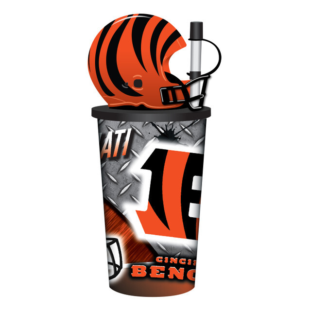 Cincinnati Bengals Helmet Cup with Straw 32oz