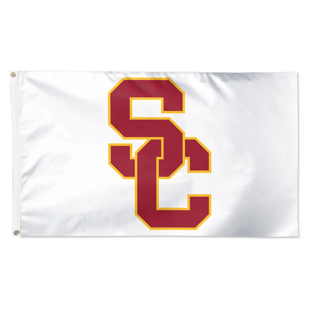 USC Trojans Deluxe White Flag 3x5'