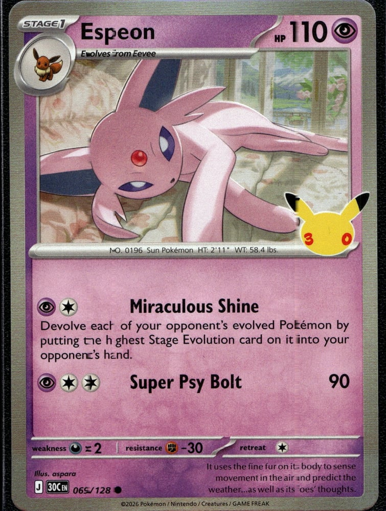 Espeon - 30TH 69/128