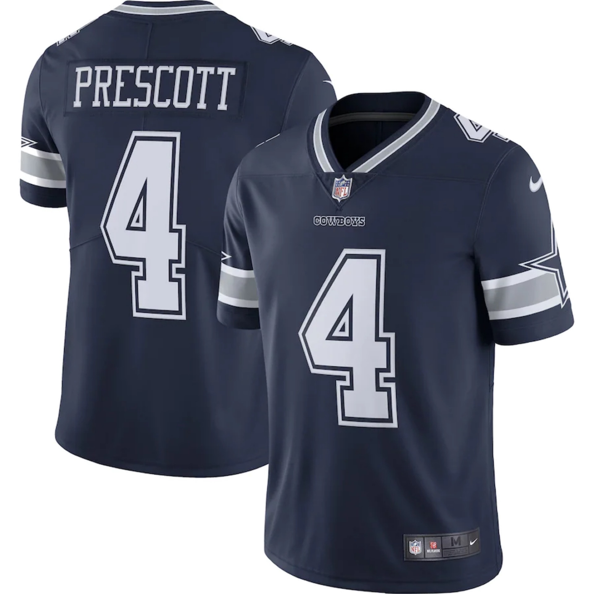 Dallas Cowboys Dak Prescott #4 Navy Nike Vapor F.U.S.E Limited Jersey