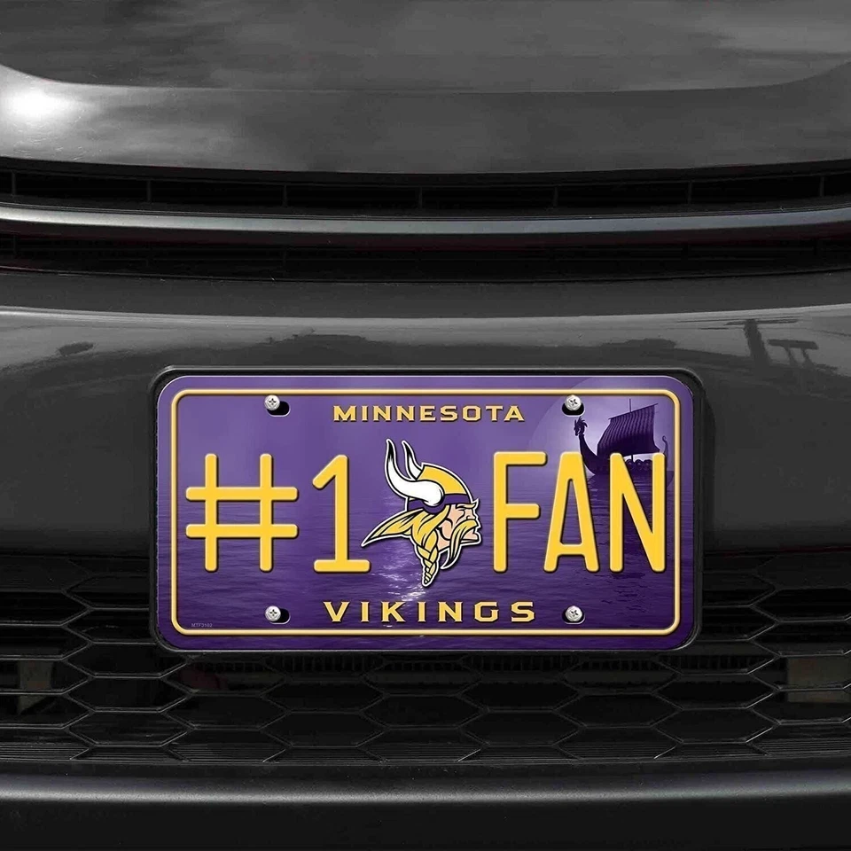 Minnesota Vikings #1 Fan License Plate