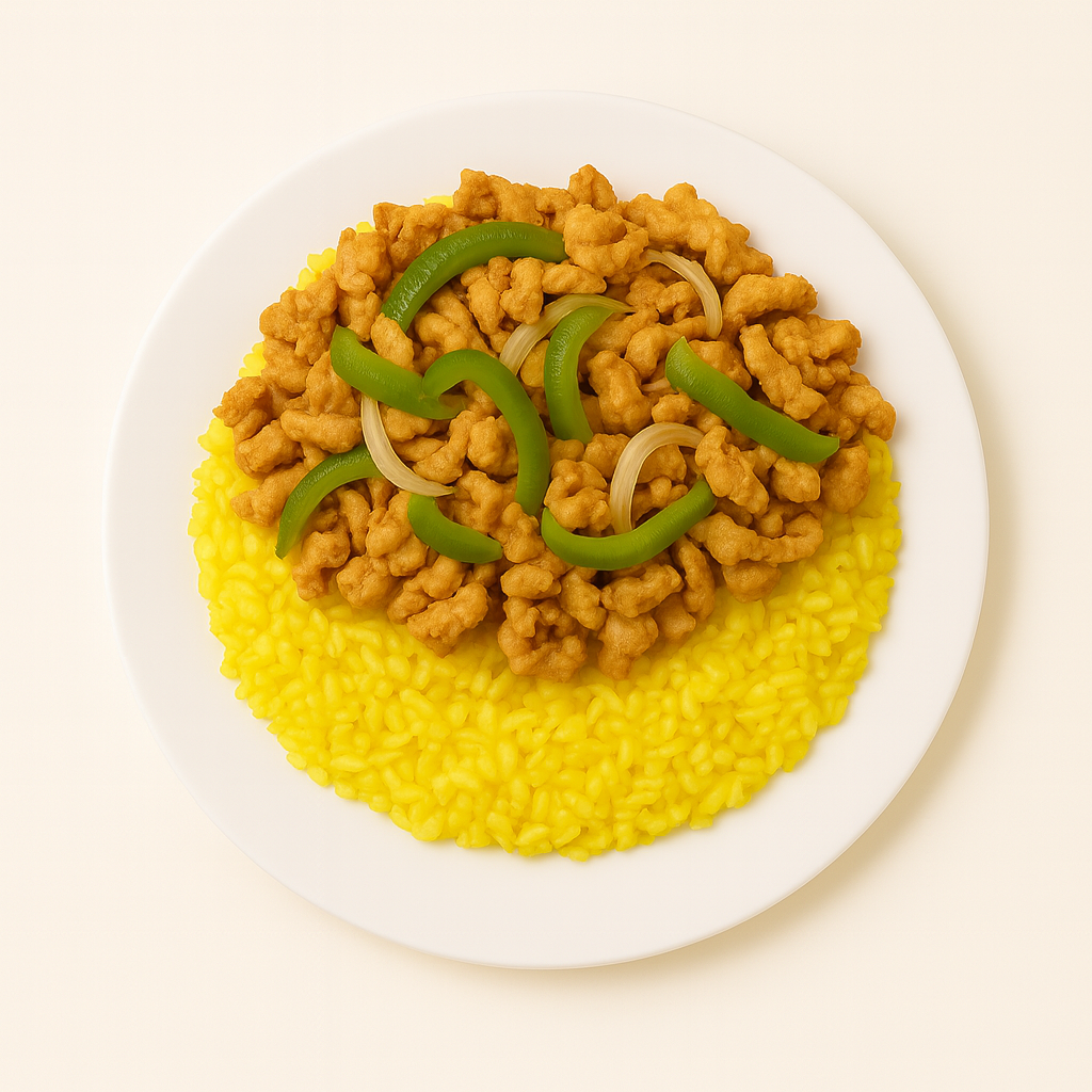 Philly Cheese Chicken on Rice