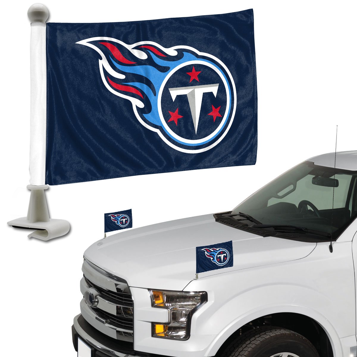 Tennessee Titans Ambassador Car Flags Set