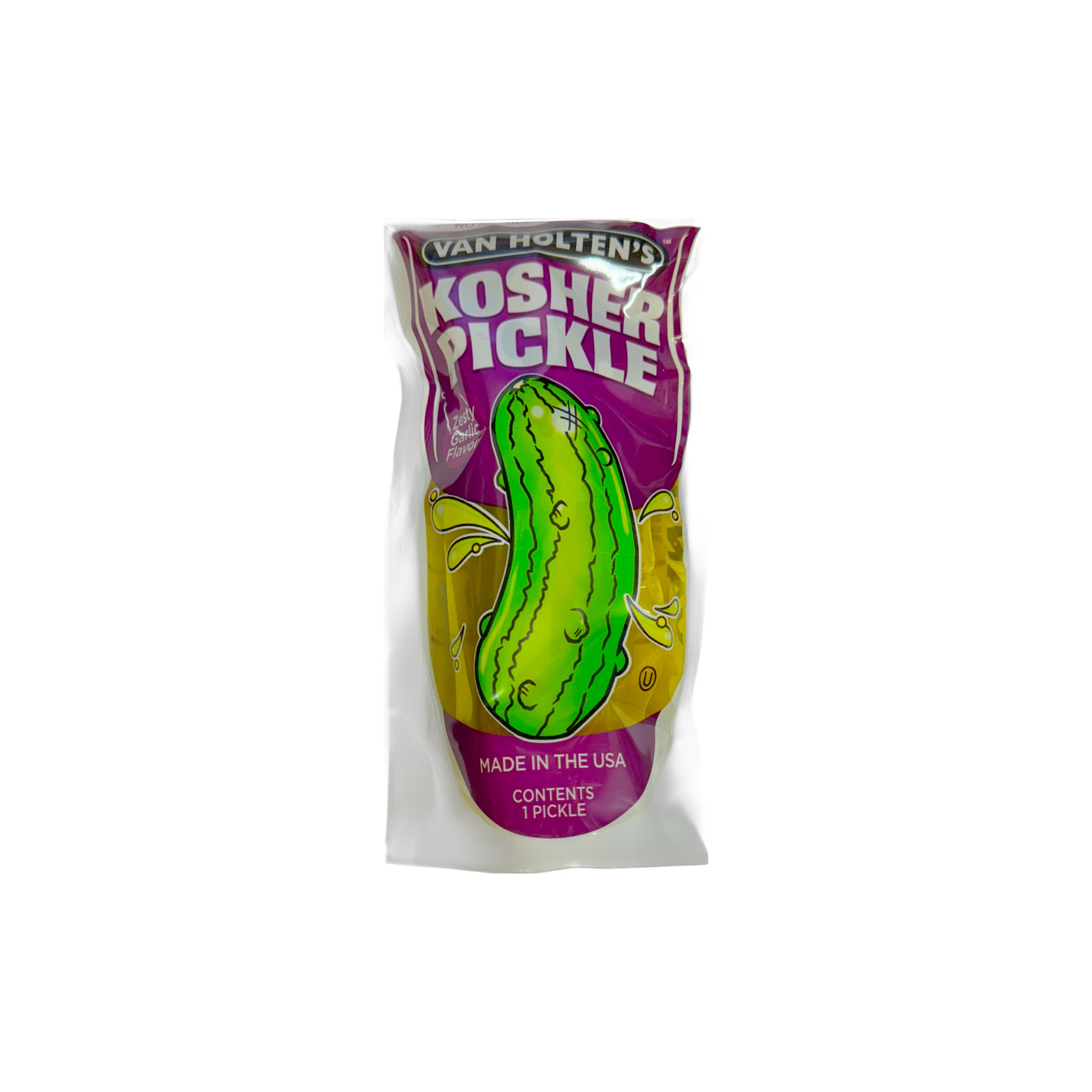 Van Holtens Pickle in a pouch jumbo KOSHER GARLIC