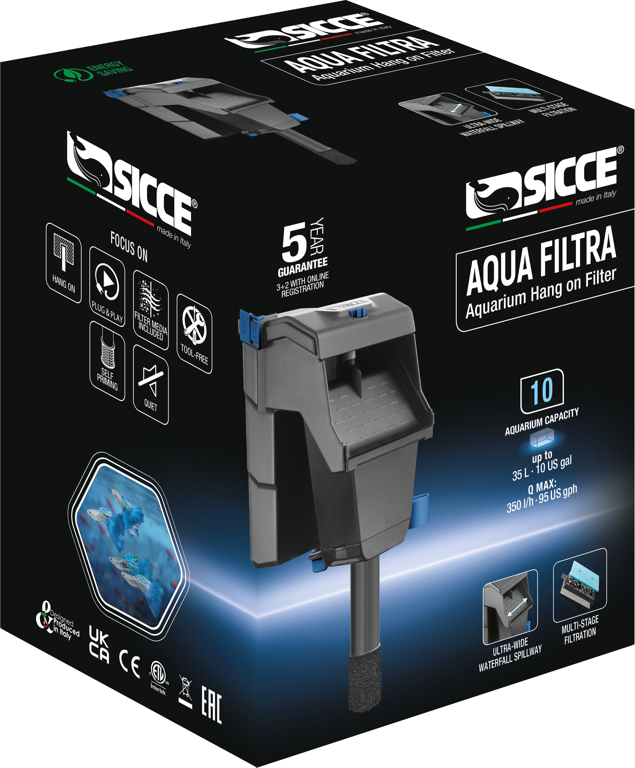 Sicce Aqua Filtra Hang on Filter