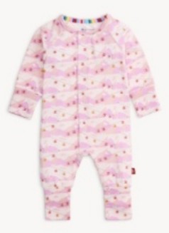 Pink Apres Chic Modal Footie Onesie