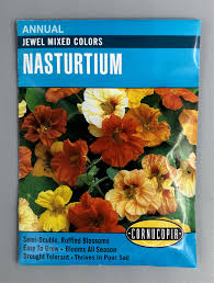 Jewel Mixed Colors Nasturtium Seed Pack