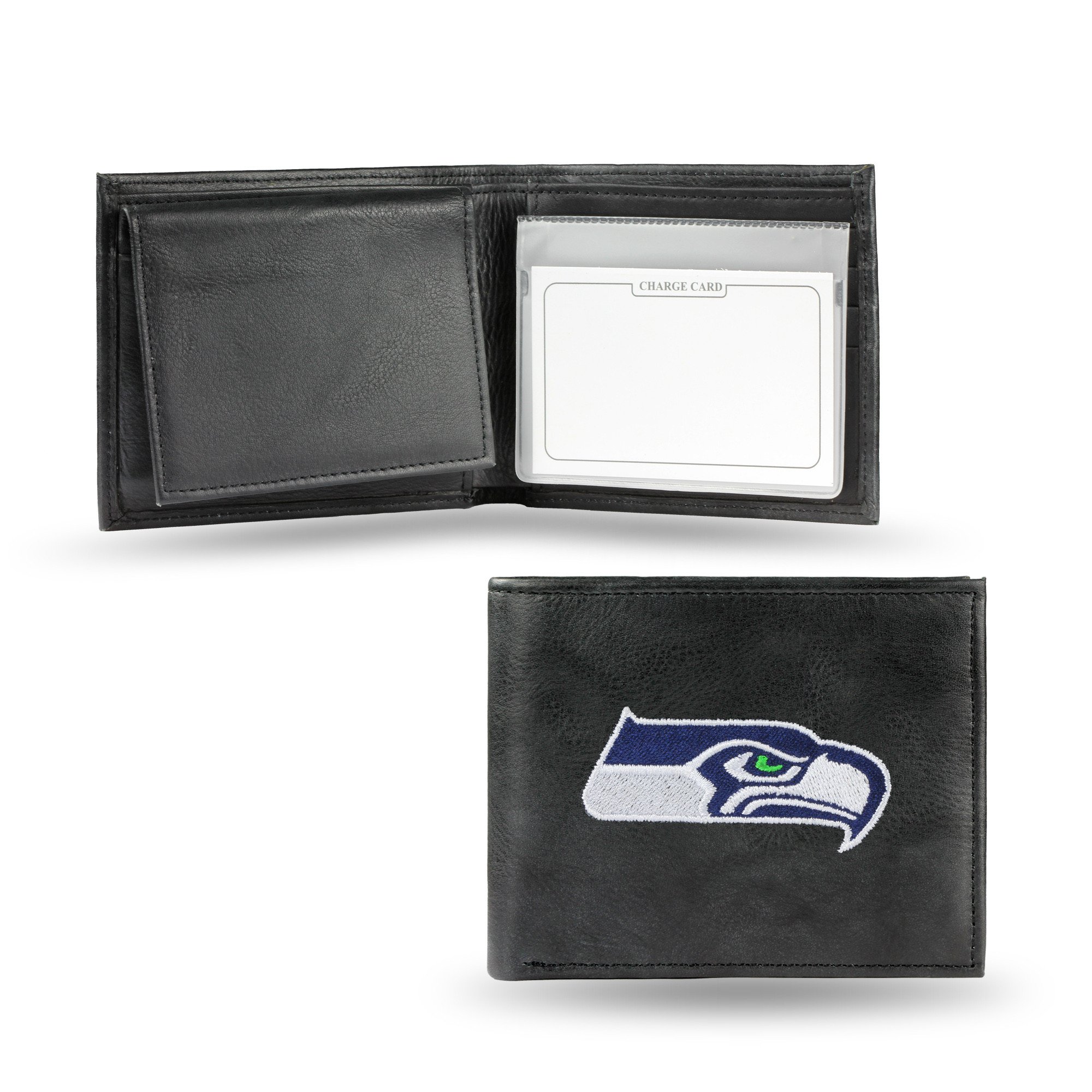 Seattle Seahawks Embroidered Leather Bi-Fold Wallet