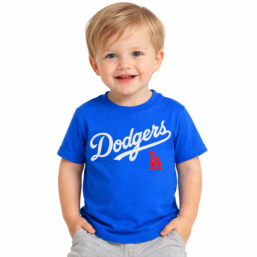 Los Angeles Dodgers Toddler Royal Blue Wordmark Shirt