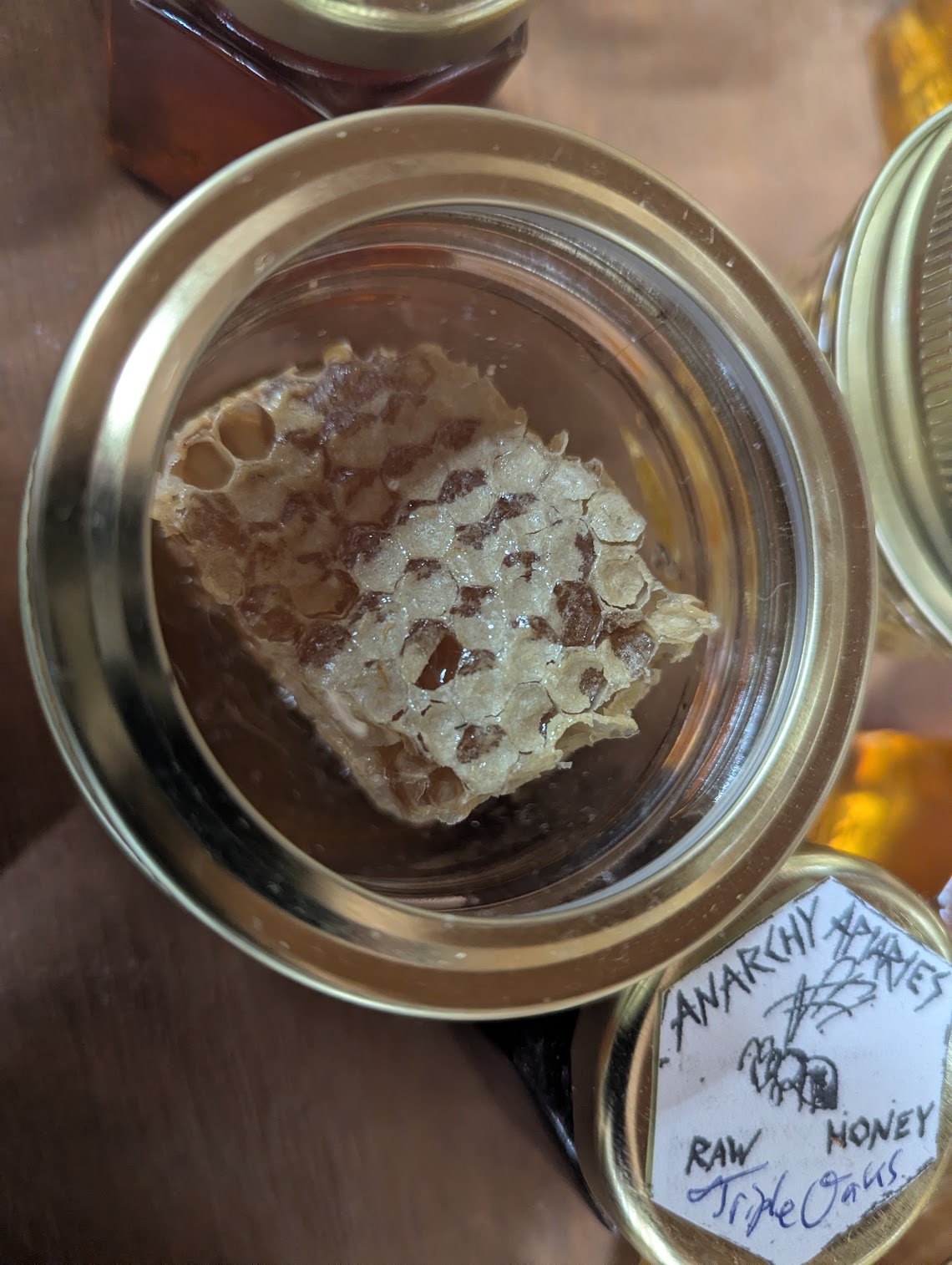 Anarchy Apiaries - Honey, Candles, Products - Honey Comb Sm