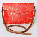 AD Leather Hide Sling Purse