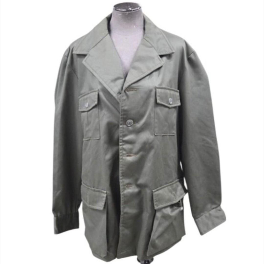 Vintage Eddie Bauer Olive Green Military Field Desert Cloth Jacket
