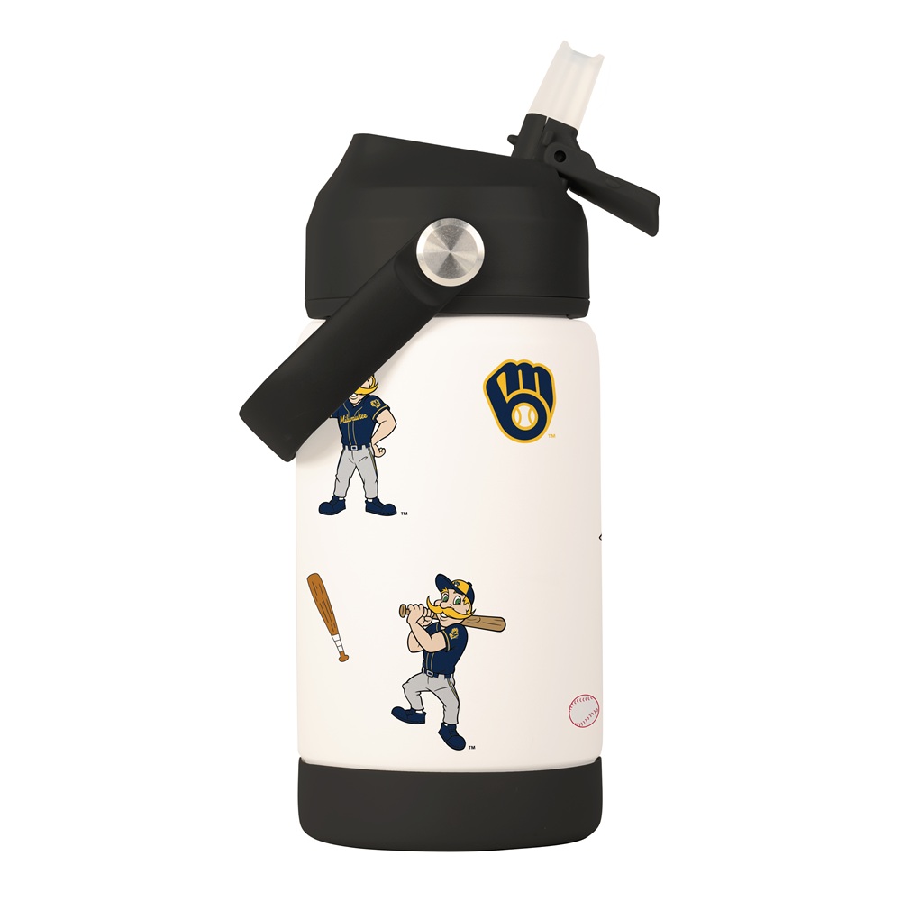 Milwaukee Brewers Kids Stainless Steel Mascot Bottle 12oz