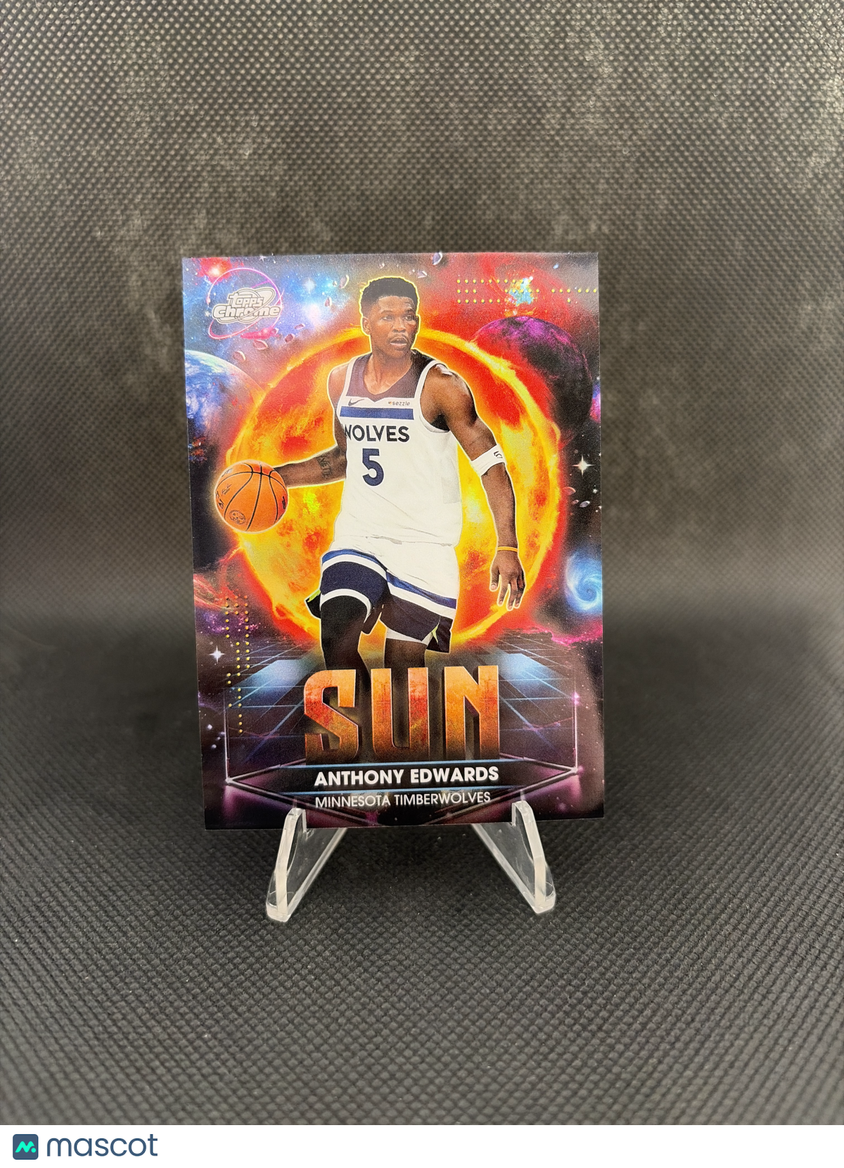 2025 Topps Chrome Cosmic Anthony Edwards Sun #PPS-5