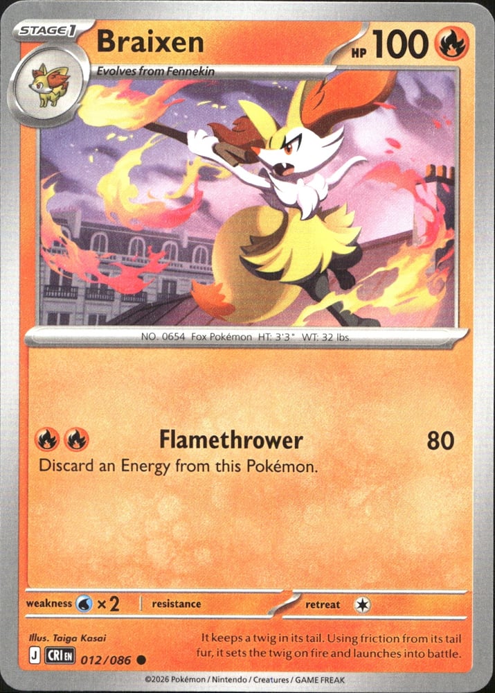 Braixen - ME04 12/86