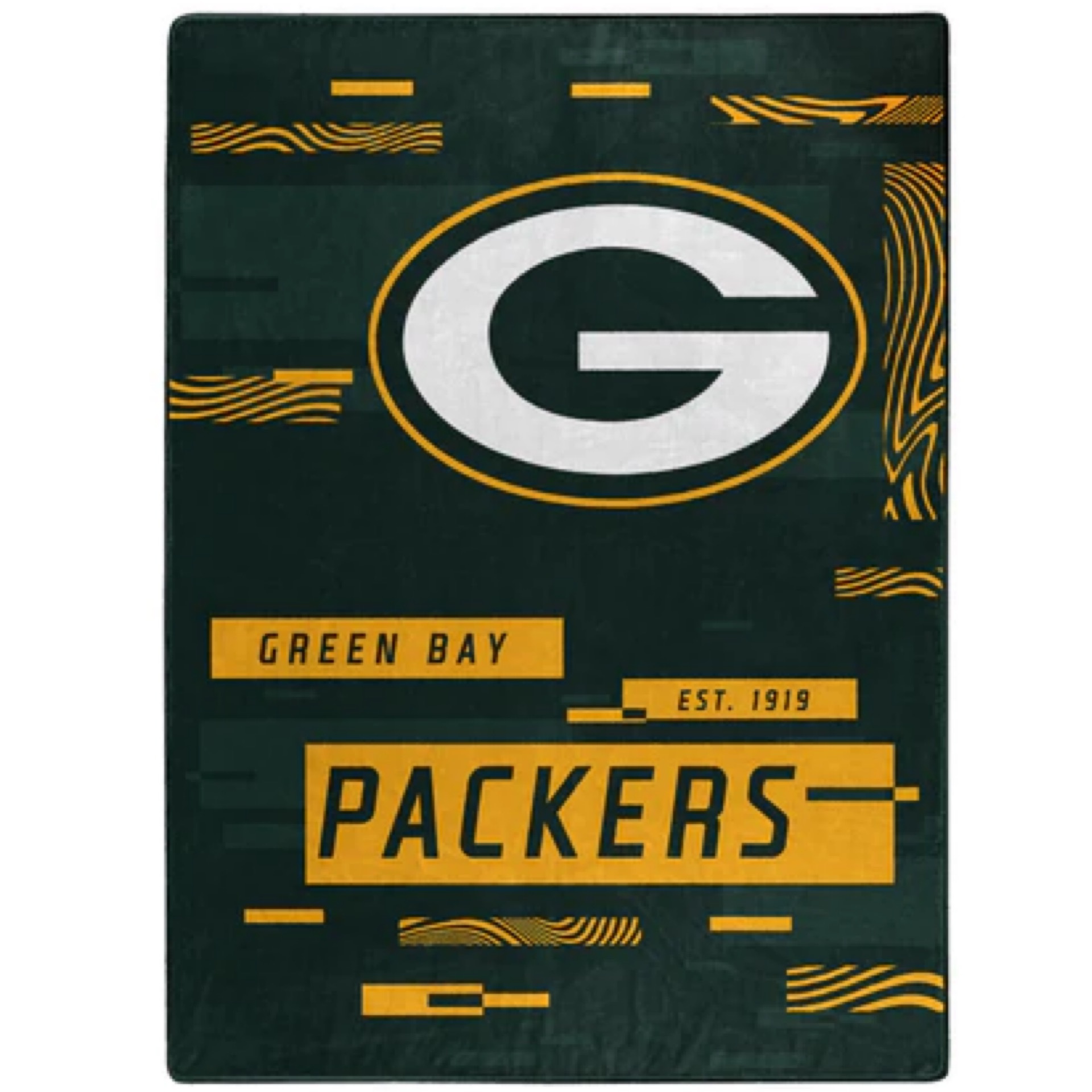 Green Bay Packers Digitized Oversized Royal Plush Blanket 60x80"
