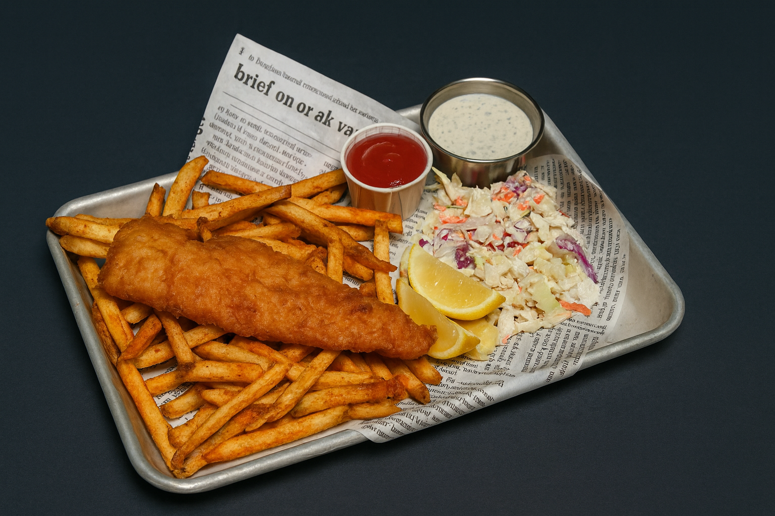 Beer-Battered Haddock & Chips