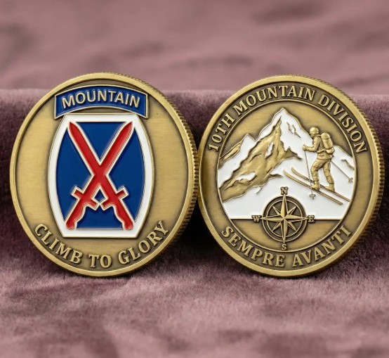 Challenge Coin 10th Mountain Division