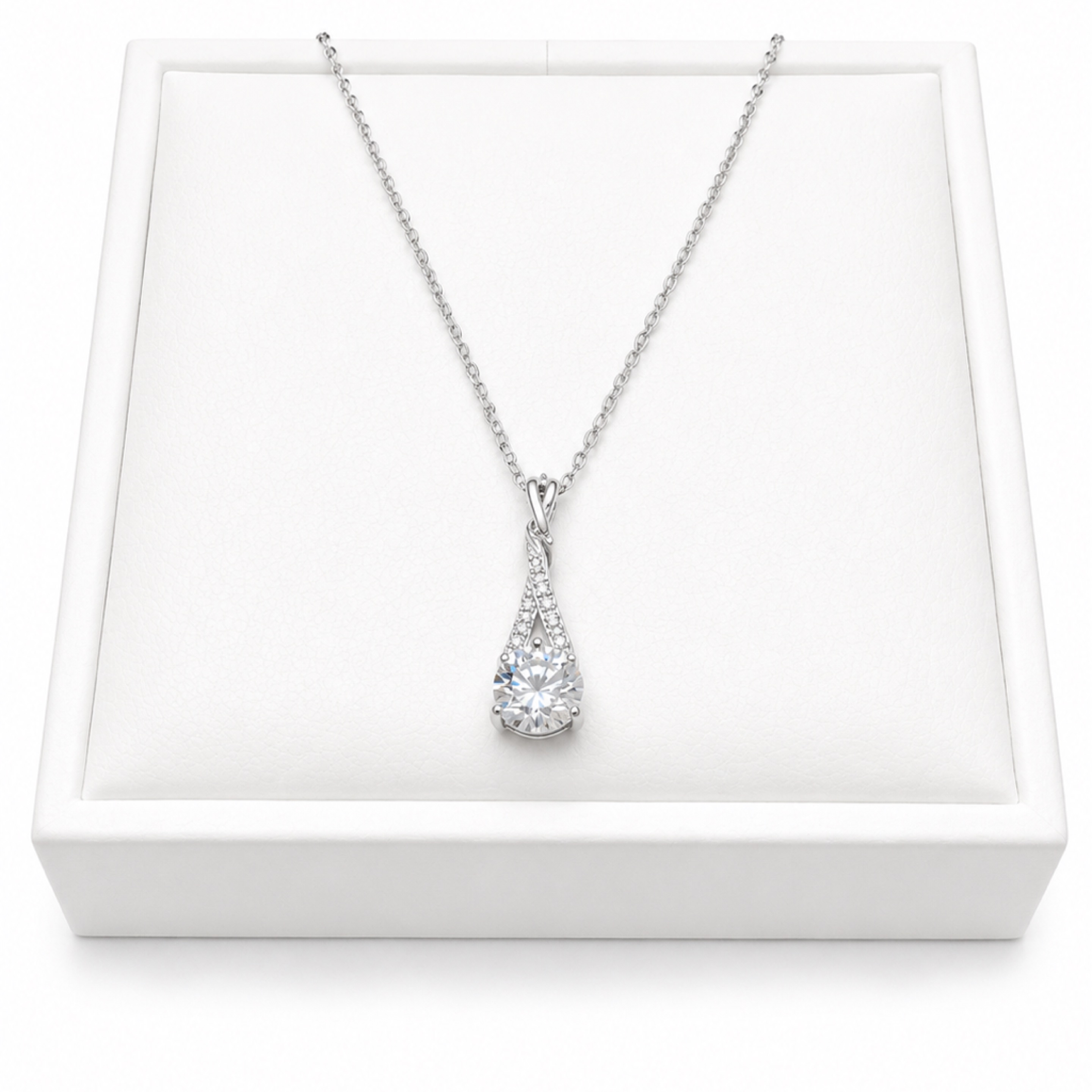 Moissanite Paris Pendant/Necklace 