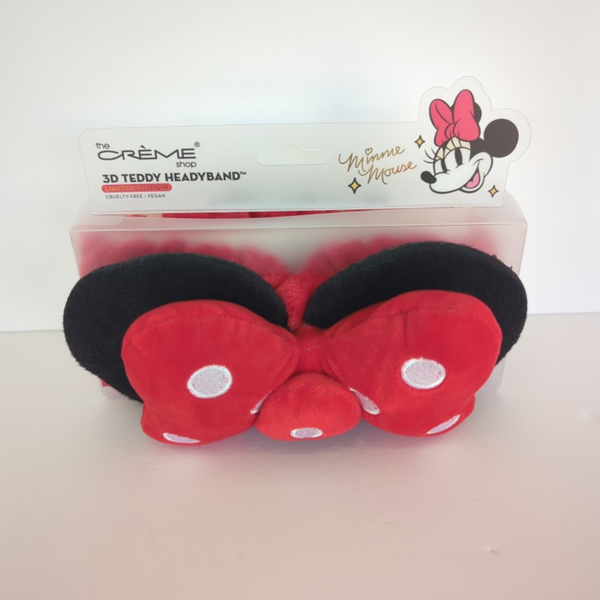 The Creme Shop 3D Teddy Headyband - Minnie Mouse (Limited Edition)