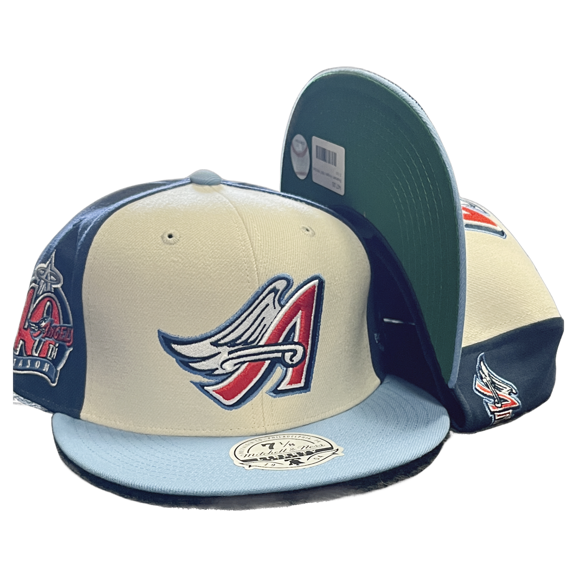 Anaheim Angels 1997 Mitchell and Ness Homefield Cooperstown Fitted Hat