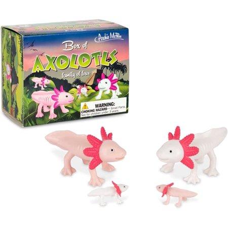 Archie McPhee Box of Axolotls Family of Four