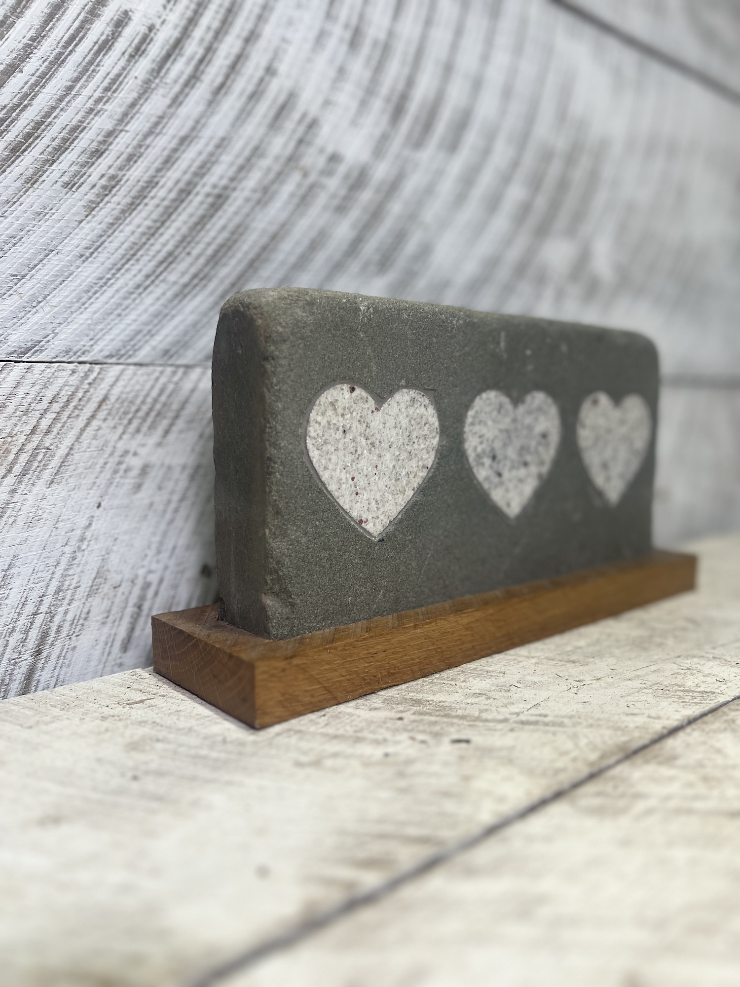 Tre Amore with Wood Base