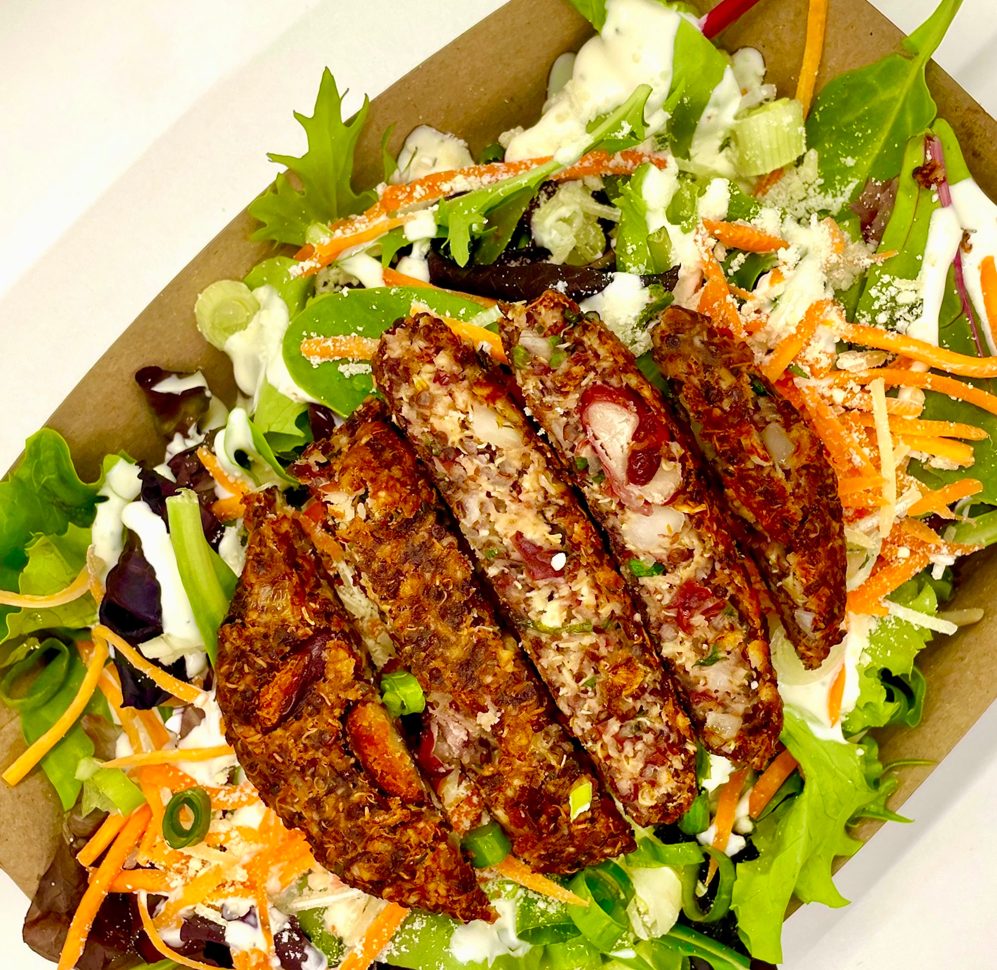 Veggie Burger Salad