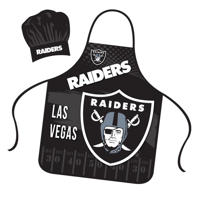 Las Vegas Raiders Mojo Chef Hat and Apron Set