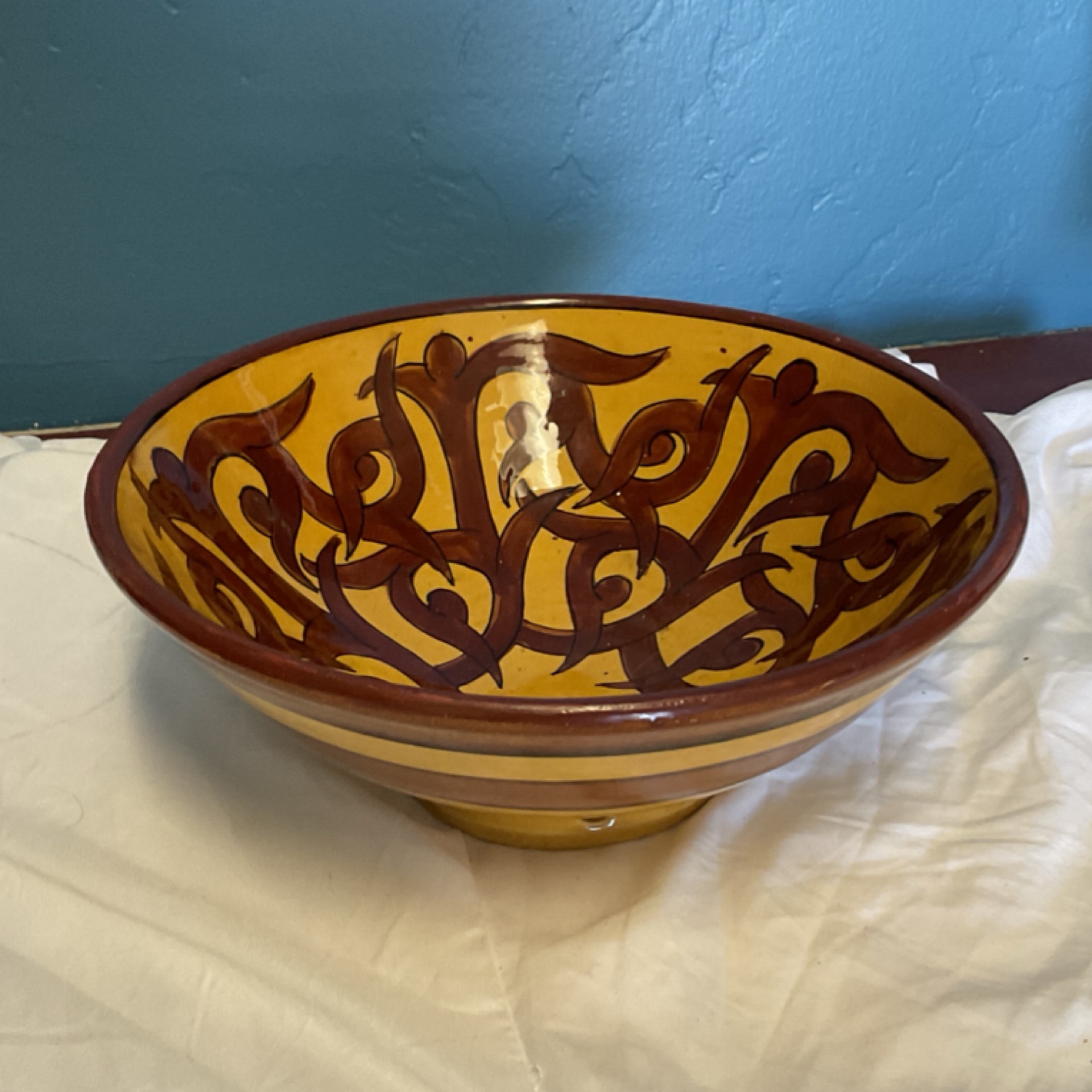 Yellow and Brown Bowl