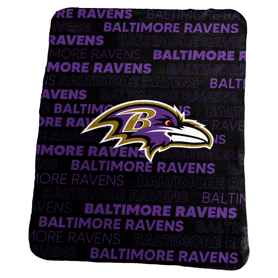 Baltimore Ravens Logo Brands Classic Fleece Blanket 50x60"