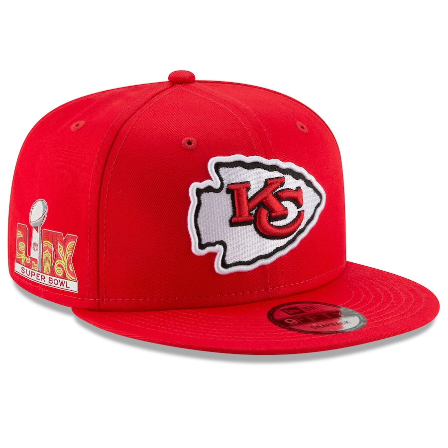 Kansas City Chiefs Red Super Bowl LIX New Era 9FIFTY Snapback Hat