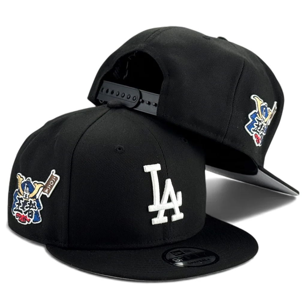 Los Angeles Dodgers 2025 World Series Champions Black New Era Kabuto 9FIFTY Snapback Hat