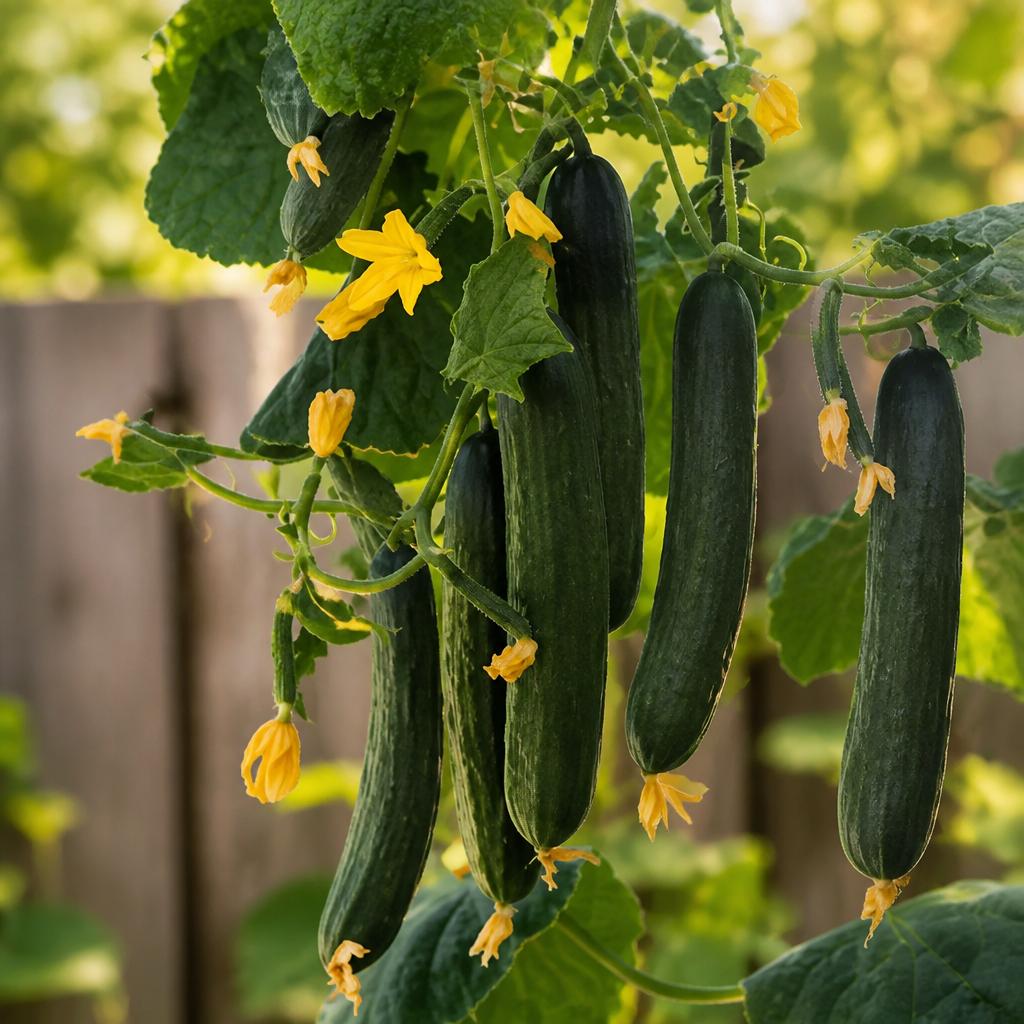 Santana Cucumber - 2x Mini Plug Plants - Gherkin Variety
