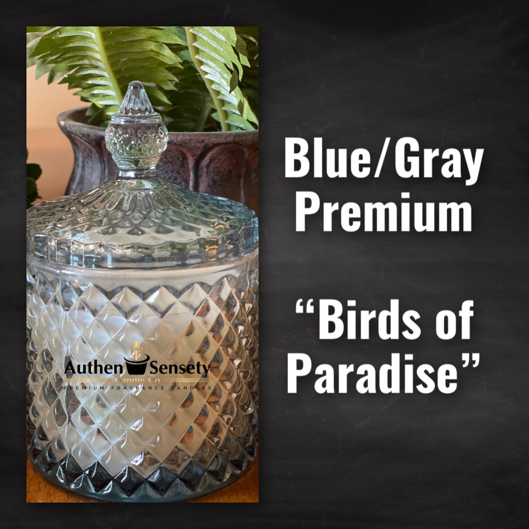 Premium Crystal Blue/Gray - "Bird of Paradise"