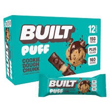 Built Cookie Dough Chunk Puff Protein Bars 1.41 oz 12 ct
