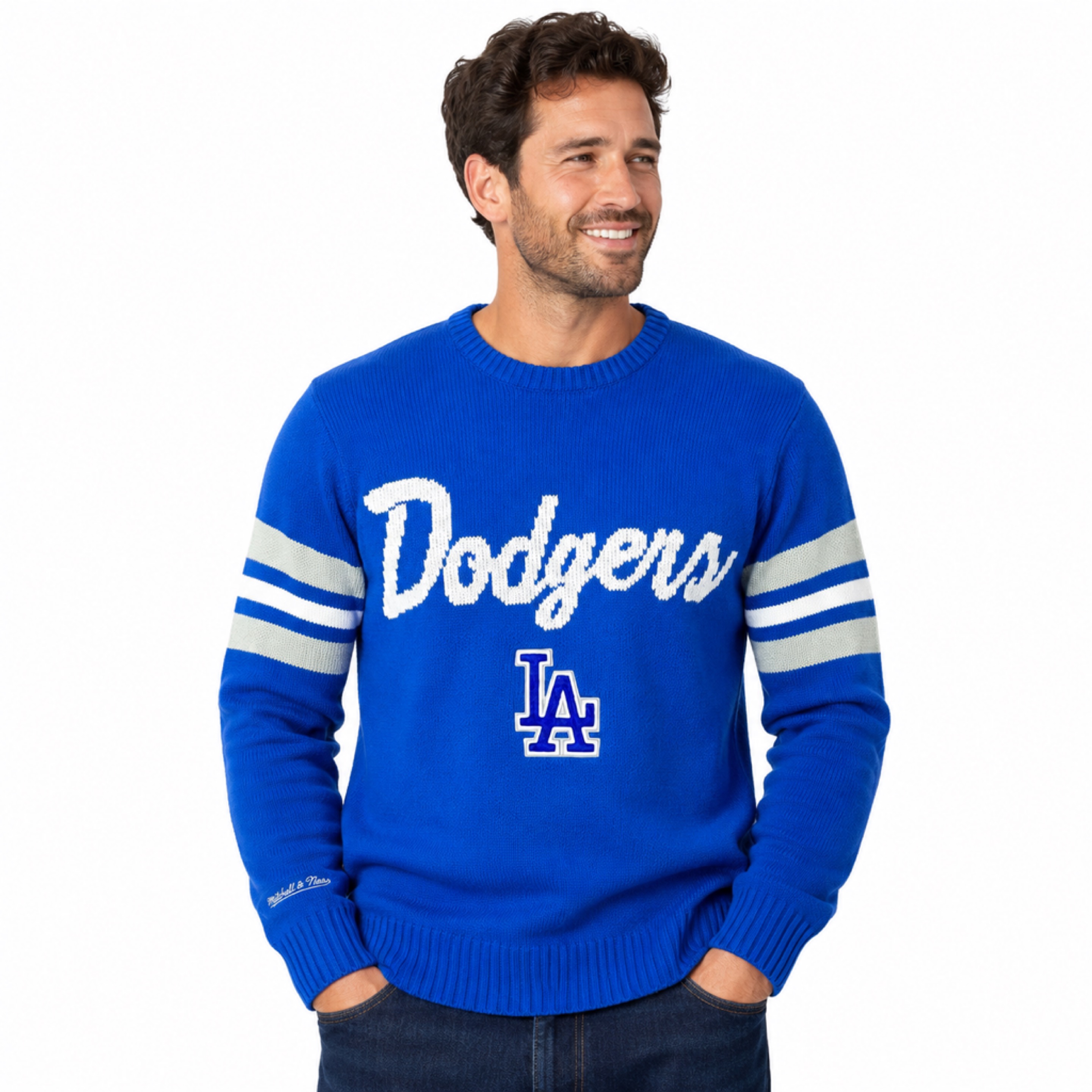 Los Angeles Dodgers Head Coach Mitchell and Ness Sweater