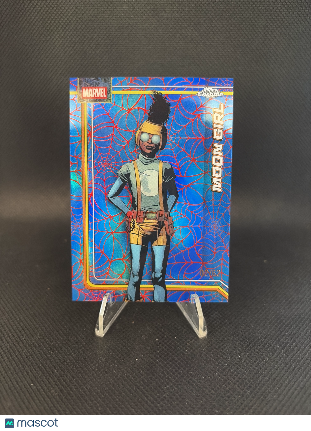 2026 Topps Chrome Marvel Moon Girl Red and Blue Spider-Web /62 #138