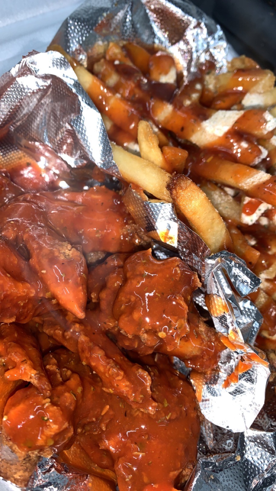 Loaded Chicken Fries & Wings