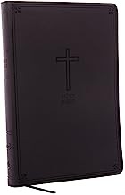 NKJV, Value Thinline Bible, Large Print, Leathersoft, Charcoal, Red Letter Edition, Comfort Print: Holy Bible, New King James Version by Thomas Nelson