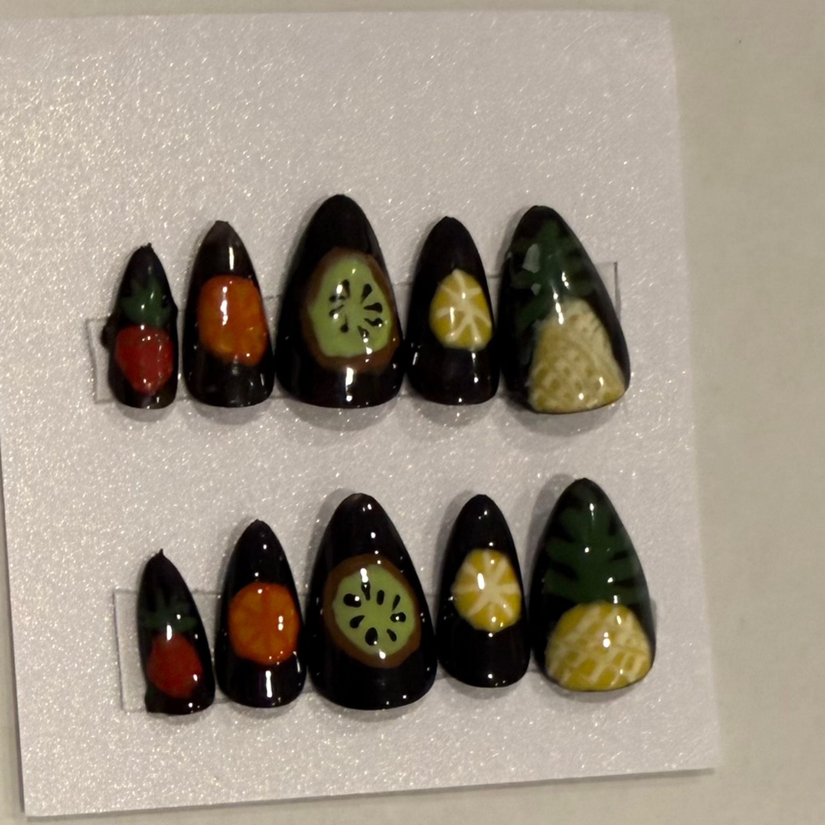 Fruit festival hand-painted nail set