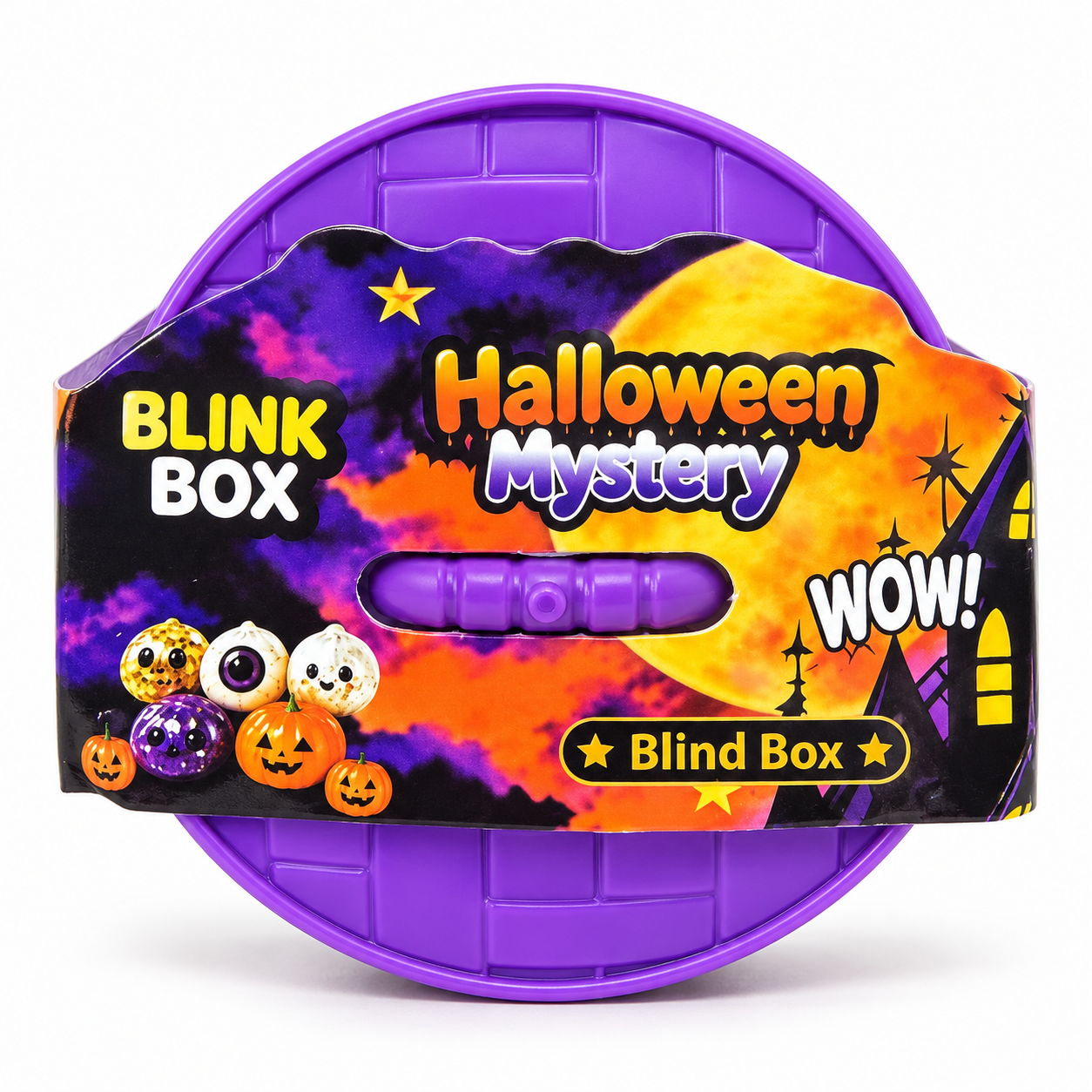 Halloween Mystery Squishy Blind Box - Purple Container
