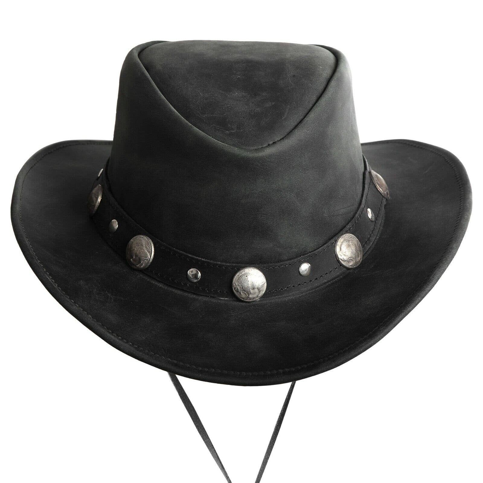 Bullring Leather Hat Western Cowboy for Men & Women Shapeabl