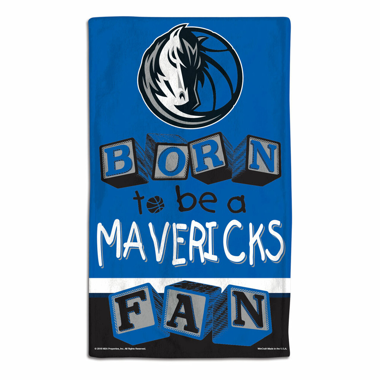 Dallas Mavericks Baby Burp Cloth 10x17"