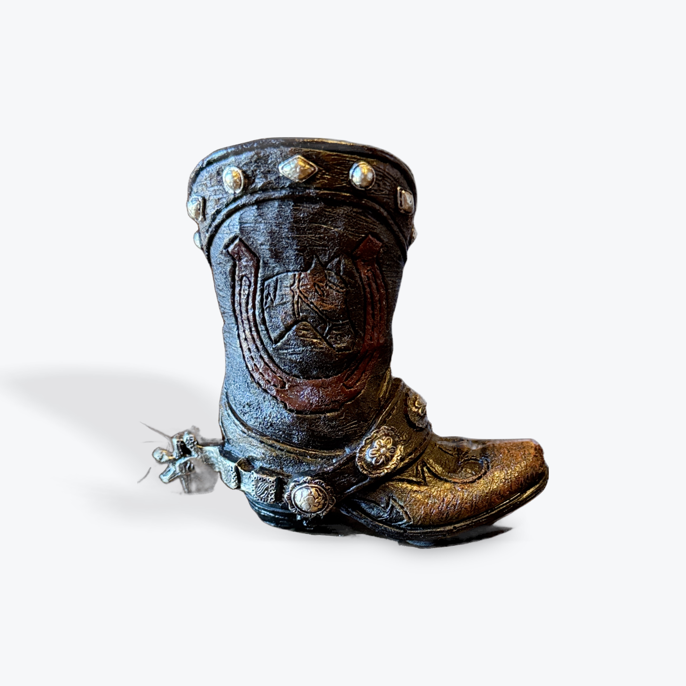 Boot Pencil Cup (horseshoe)