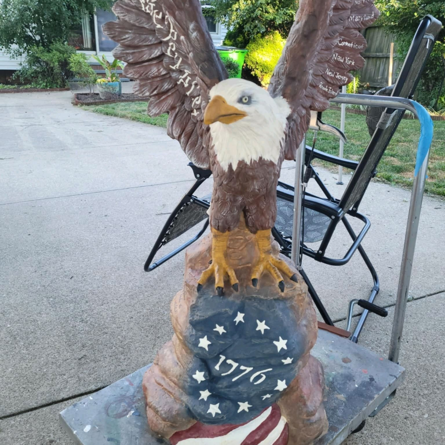 Eagle Statue Raffle