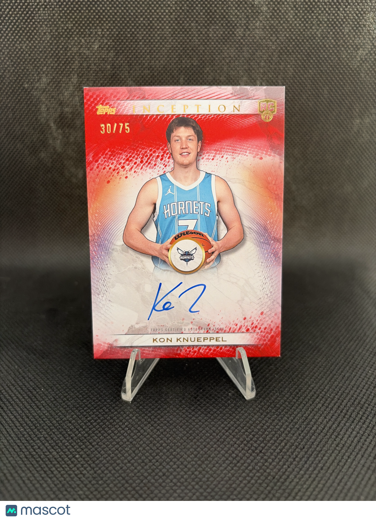 2025 Topps Inception Kon Knueppel Auto Red /75