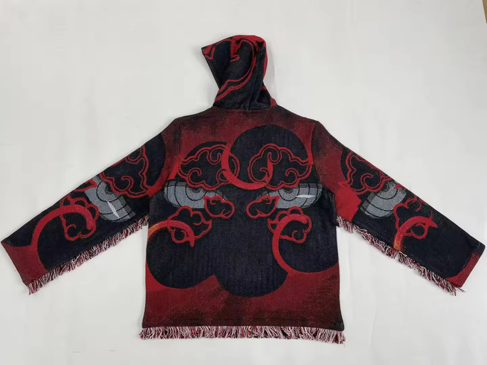 Hoodie: Naruto Inspired “Akatsuki” Tapestry Hoodie, image 2