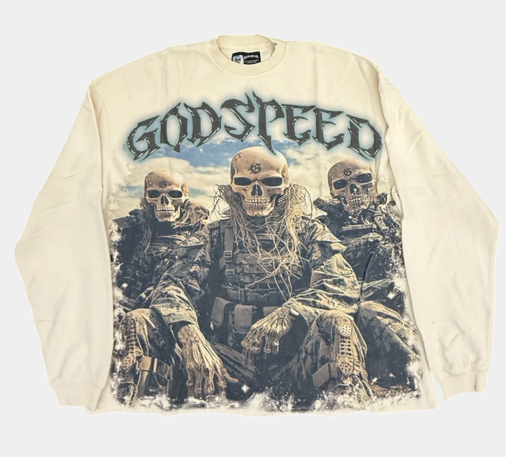 GODSPEED SQUADRON BONE THERMAL LONGSLEEVE T-SHIRT