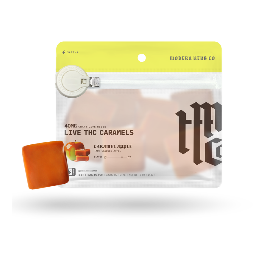 Caramel - 40mg 8pk (Modern Herb Co.) - Anytime Caramel - 40mg D9